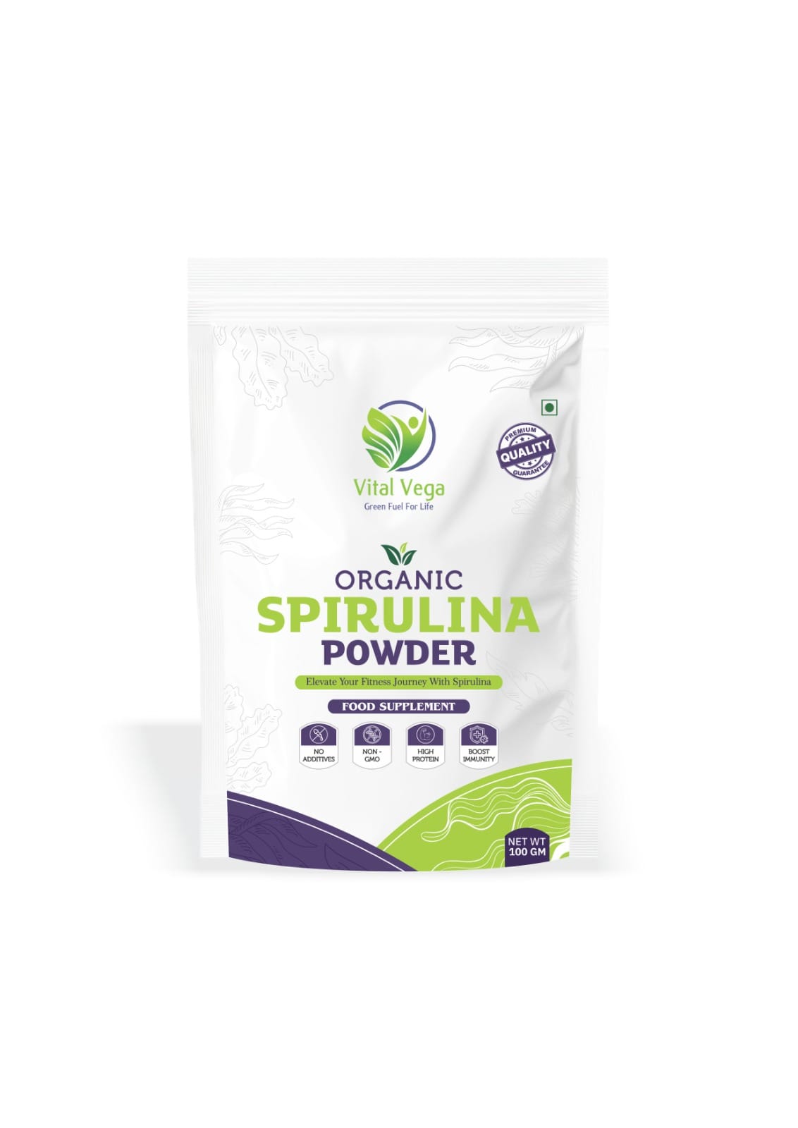 Vital Vega organic green spirulina powder