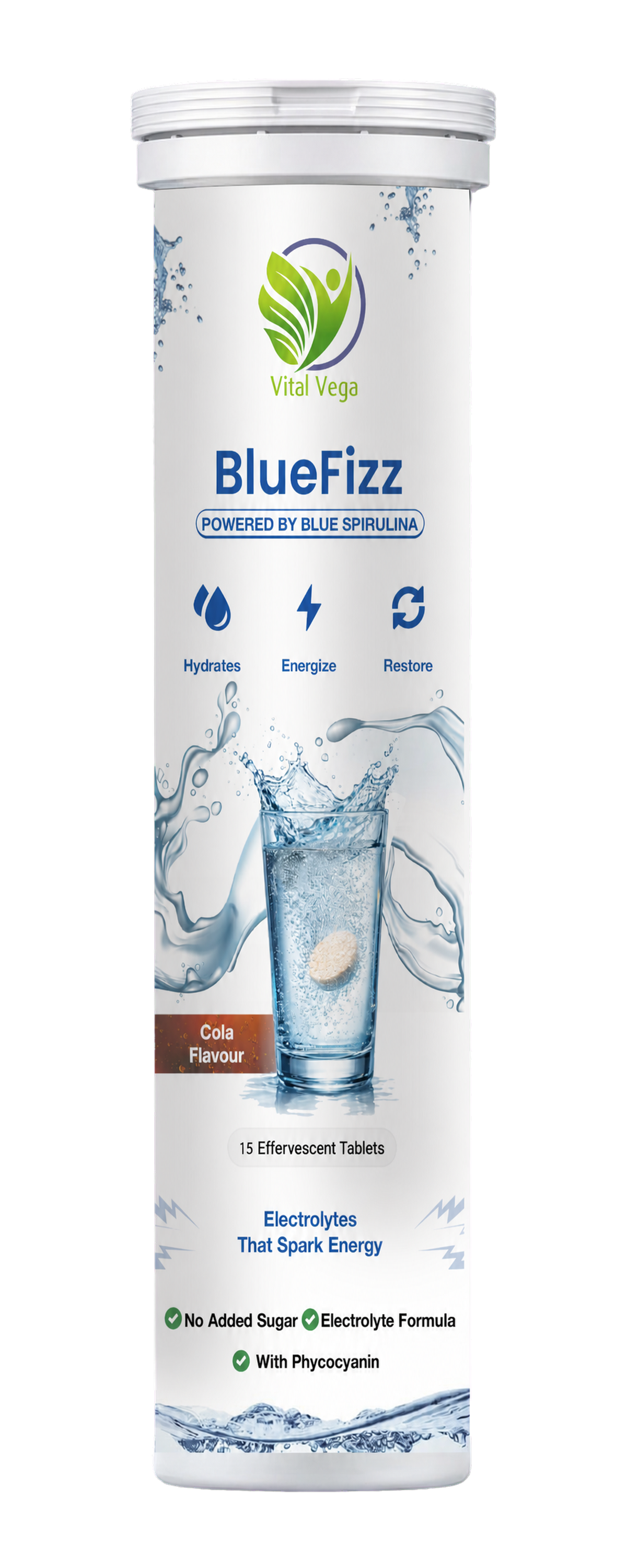 Vital Vega BlueFizz effervescent tablets