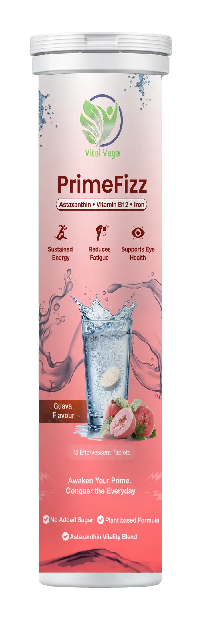 PrimeFizz Vital Vega intact effervescent tube