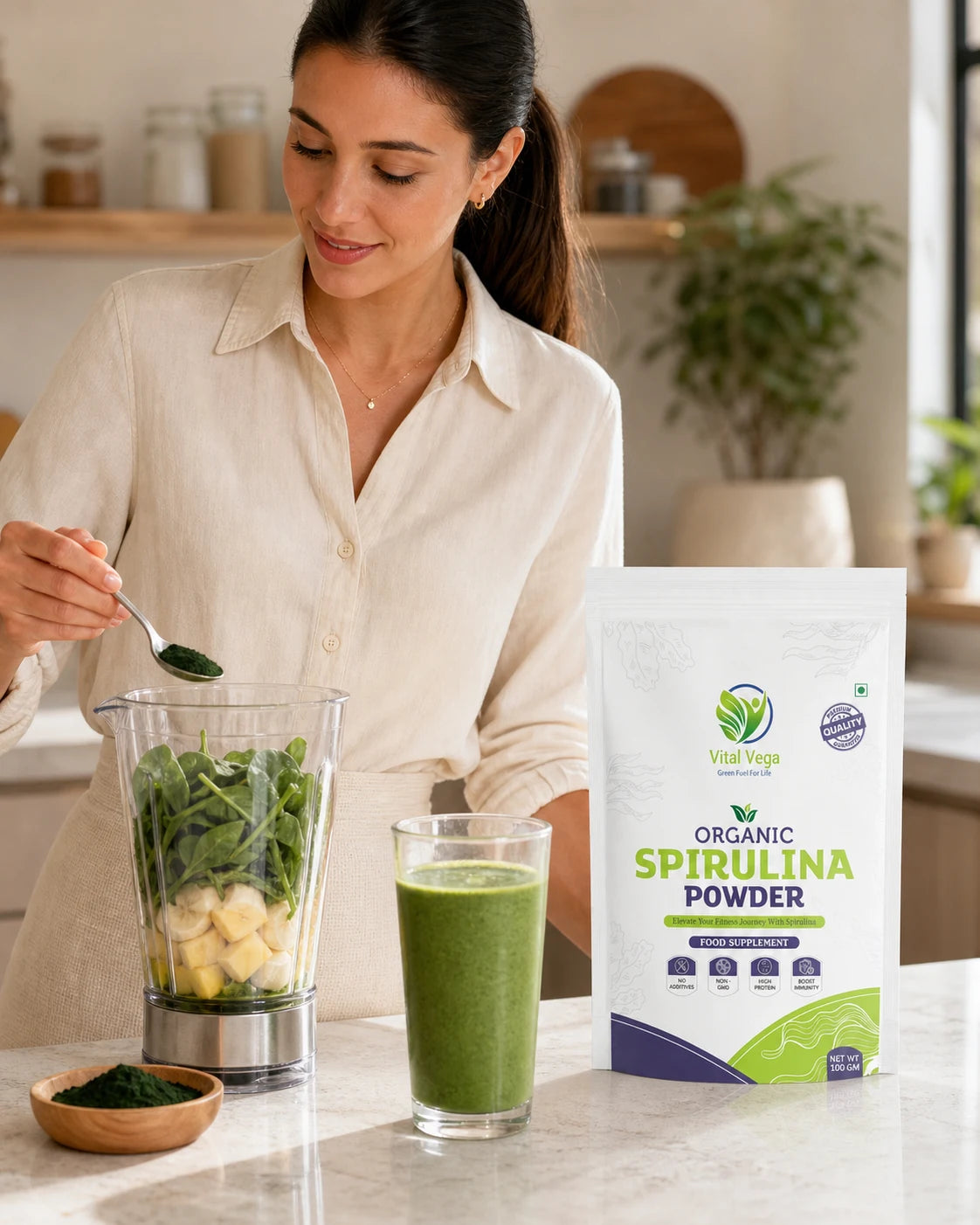 Organic Spirulina Powder | 100 g lifestyle thumbnail